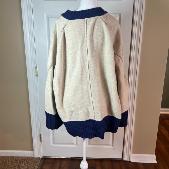 NWT Anthropologie Maeve Chandler Crewneck Pullover Relaxed Sweater $168 XL - Picture 7 of 12